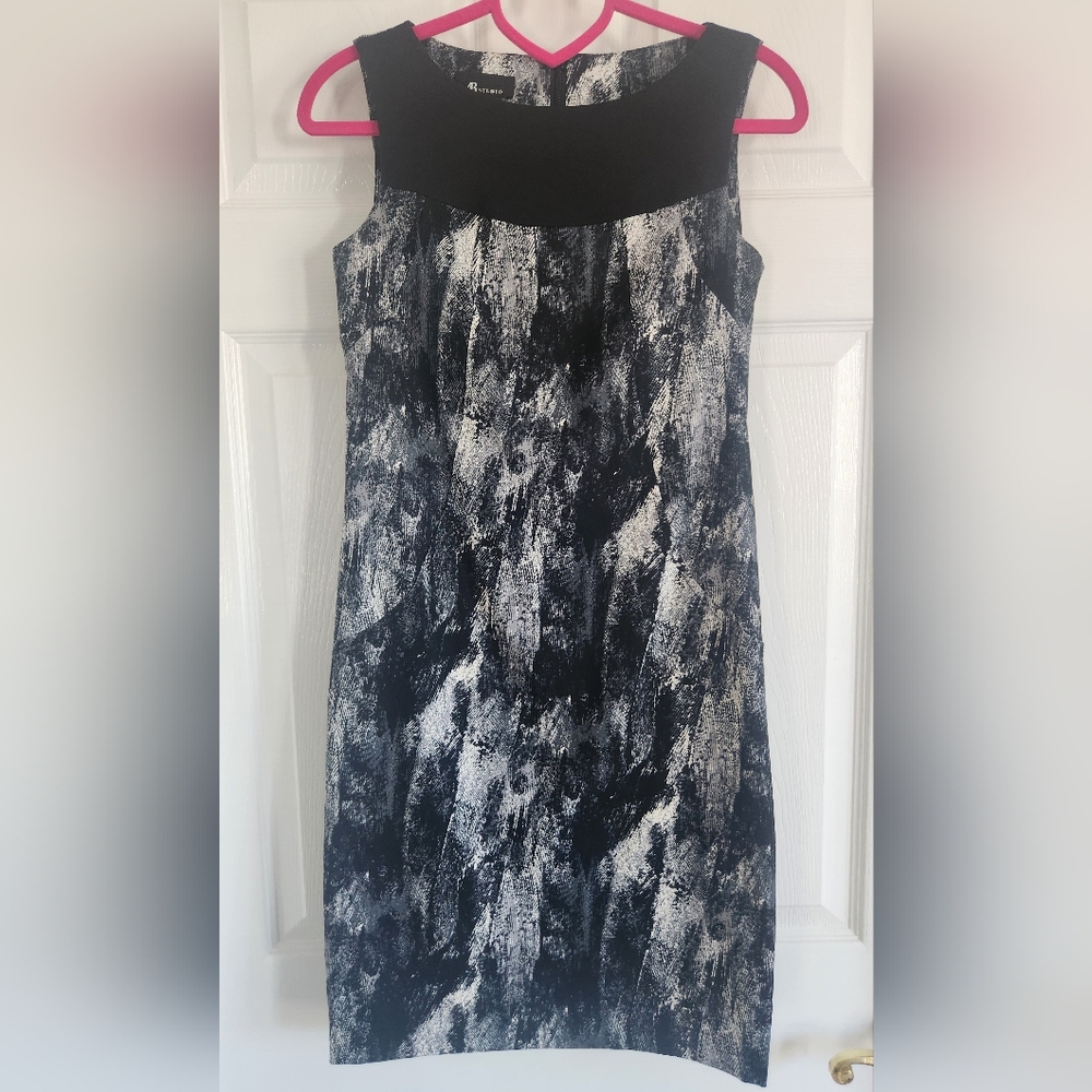 Abstract Sheath Dress